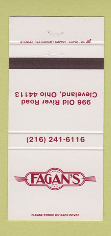 Matchbook Cover - Fagan's Cleveland OH 30 Strike