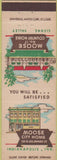 Matchbook Cover - Matchbook Cover Moose Lodge Indianapolis IN