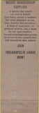 Matchbook Cover - Matchbook Cover Moose Lodge Indianapolis IN