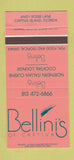 Matchbook Cover - Bellini's of Captiva Island FL Italian 30 Strike
