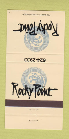 Matchbook Cover - Rocky Point Restaurnt Carmel CA 30 Strike