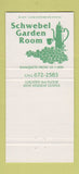 Matchbook Cover - Schwebel Garden Room Kent OH 30 Strike
