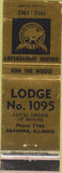 Matchbook Cover - Matchbook Cover Moose Lodge Savanna IL 1962