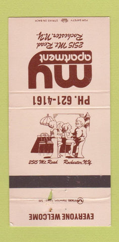 Matchbook Cover - My Apartment Rochester NY WEAR 30 Strike