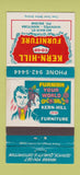 Matchbook Cover - Kern Hill Furniture COOP Winnipeg MB 30 Strike