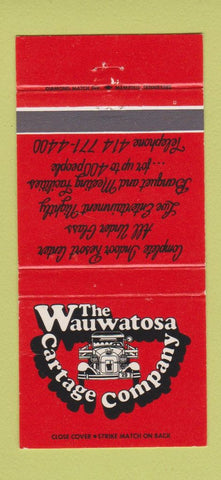 Matchbook Cover - Wauwatosa Cartage Company Holiday Inn Milwaukee WI 30 Strike