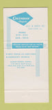 Matchbook Cover - Columbia Chapels Funeral Oak Park IL 30 Strike