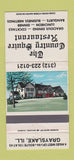 Matchbook Cover - The Country Squire Restaurant Grayslake IL WEAR 30 Strike