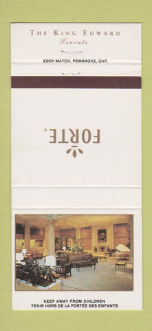Matchbook Cover - King Edward Toronto ON 30 Strike
