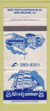 Matchbook Cover - Windjammer New Orleans LA WEAR 30 Strike
