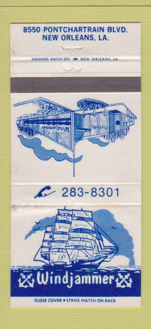 Matchbook Cover - Windjammer New Orleans LA WEAR 30 Strike