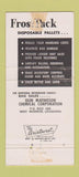 Matchbook Cover - Frostkraft Paper Products West Monroe LA 30 Strike