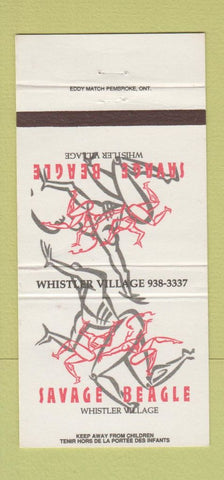 Matchbook Cover - Savage Beach Whistler Village BC 30 Strike