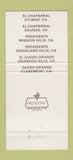 Matchbook Cover - Queso Grande Claremont CA 30 Strike
