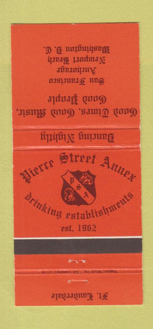 Matchbook Cover - Pierre Street Annex Anchorage Washington DC 30 Strike