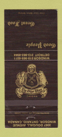 Matchbook Cover - The Other Place Tavern Windsor ON WEAR 30 Strike