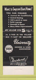 Matchbook Cover - University Savings and Loan Bellaire TX 30 Strike