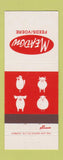 Matchbook Cover - Meadow Feeds South Africa 30 Strike
