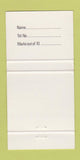 Matchbook Cover - Le Renoir London UK England 30 Strike