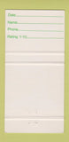 Matchbook Cover - Studio 752 Vancouver BC 30 Strike