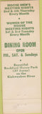 Matchbook Cover - Matchbook Cover Moose Lodge Rockford IL