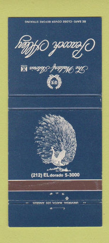 Matchbook Cover - Peacock Alley Waldorf Astoria 30 Strike