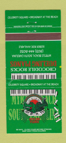 Matchbook Cover - Crocodile Rocks Piano Bar Myrtle Beach SC 30 Strike
