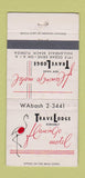 Matchbook Cover - Travel Lodge Flamingo Motel Hallandale FL WEAR 30 Strike