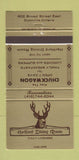 Matchbook Cover - Hartford Dining Room Dunnville ON 30 Strike