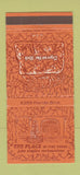 Matchbook Cover - The Place Restaurant Tiger on the Rock 30 Strike