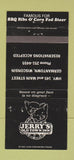 Matchbook Cover - Jerry's Old Town Inn Germantown WI WEAR 30 Strike