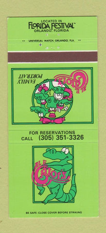 Matchbook Cover - Florida Festival Orlando FL Gator's 30 Strike