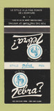 Matchbook Cover - Zebra Pens QC 30 Strike