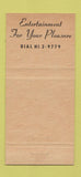 Matchbook Cover - Panther Lounge Highwood IL WEAR 30 Strike