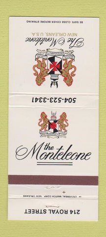 Matchbook Cover - Monteleone New Orleans LA 30 Strike