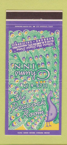 Matchbook Cover - Peacoke Room Chum's Inn Burbank CA 30 Strike