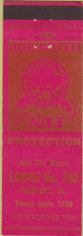Matchbook Cover - Matchbook Cover Moose Lodge Freeport IL