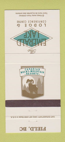 Matchbook Cover - Emerald Lake Lodge Field BC 30 Strike