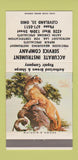 Matchbook Cover - Accurate Instrument Service Measuring Cleveland OH 30 Strike