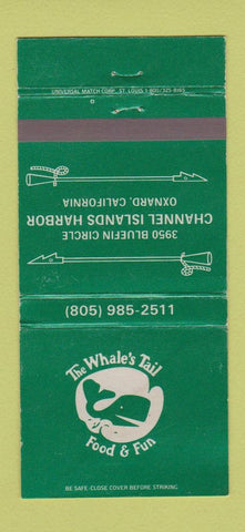 Matchbook Cover - Whale's Tail Oxnard CA 30 Strike