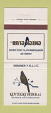 Matchbook Cover - Kentucky Federal Savings Covington Florence KY 30 Strike