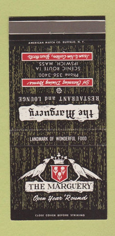 Matchbook Cover - The Marguery Ipswich MA 30 Strike