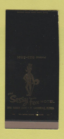 Matchbook Cover - Sassy Fox Motel Fort Lauderdale FL 30 Strike