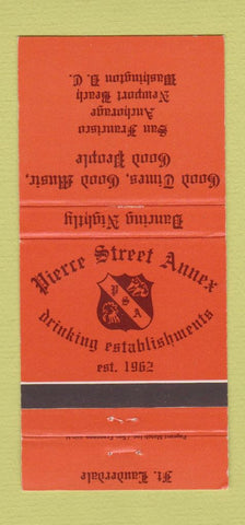 Matchbook Cover - Pierre Street Annex Anchorage Washington DC 30 Strike