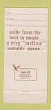 Matchbook Cover - Pierre Street Annex Anchorage Washington DC 30 Strike