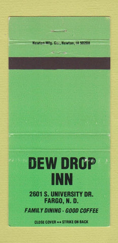 Matchbook Cover - Dew Drop Inn Fargo ND WEAR 30 Strike