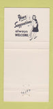 Matchbook Cover - Dew Drop Inn Fargo ND WEAR 30 Strike