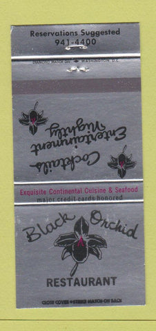 Matchbook Cover - Black Orchid Restaurant 30 Strike
