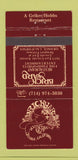 Matchbook Cover - Brick Yard Restaurant Orange CA 30 Strike