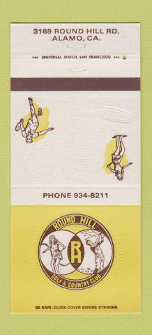 Matchbook Cover - Round Hill Golf Country Club Alamo CA 30 Strike